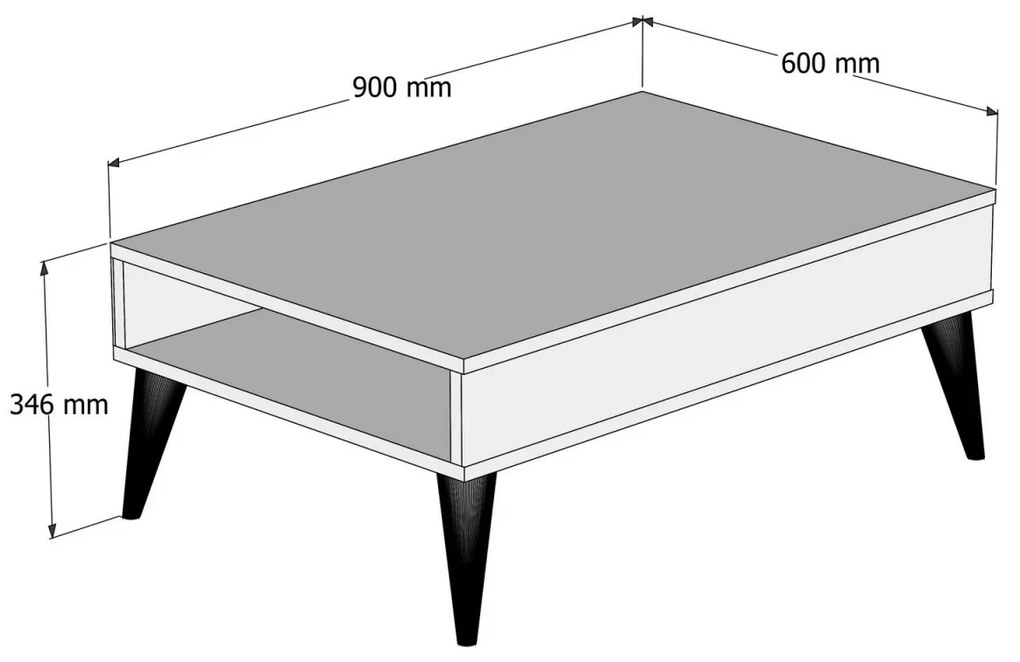 Konferenčný stolík BEST biely