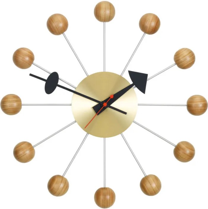 Vitra Hodiny Ball Clock, cherry