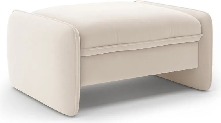 Krémovobiela zamatová podnožka Georgia – Micadoni