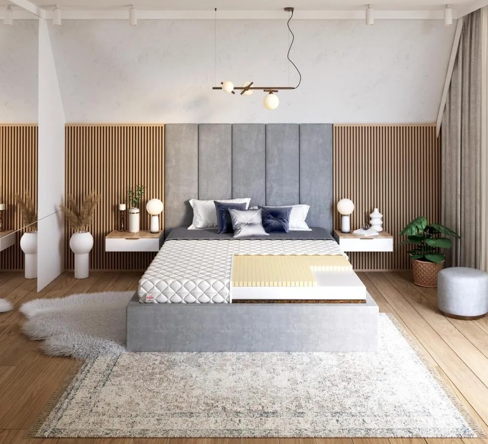 Penový matrac PIENI 200x90x10 cm - kokos / latex