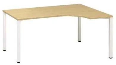 Ergo kancelársky stôl Alfa 200, 180 x 120 x 74,2 cm, pravé vyhotovenie, dezén divoká hruška, RAL9010