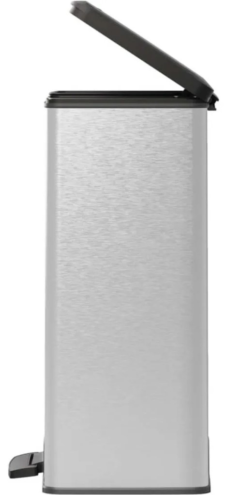 CURVER Deco Bin Odpadkový Kôš na triedený odpad Strieborná/čierna 26l 26l, 26 + 26 l