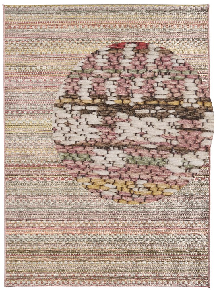 Kusový koberec Lotus Rose zlaté 103252 – na von aj na doma, 200x290, viacfarebná, chodba / predsieň, Hanse Home