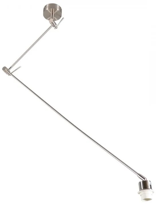 Oceľové závesné svietidlo bez tienidla nastaviteľné - Blitz