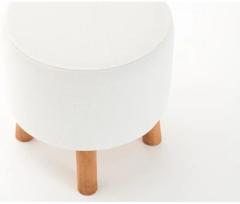 Biely taburet Silindir – Balcab Home