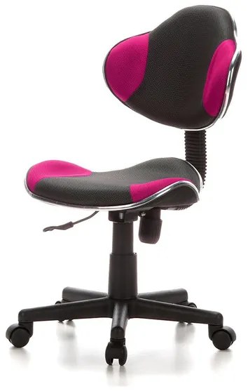 hjh OFFICE Detská otočná stolička KIDDY GTI-2 (sivá/ružová) (100293482)