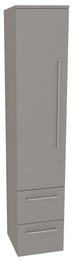 Mereo Bino, kúpeľňová skrinka vysoká 163 cm, ľavá, Multidecor, Arktická sivá, MER-CN697ARS1