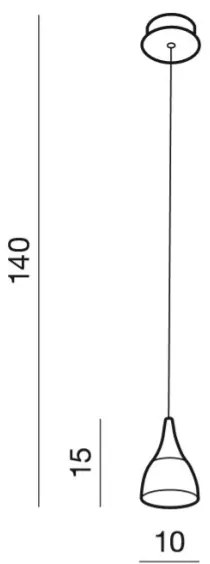 Azzardo AZ2847 - LED Luster na lanku DALMATIA 1xLED/5W/230V