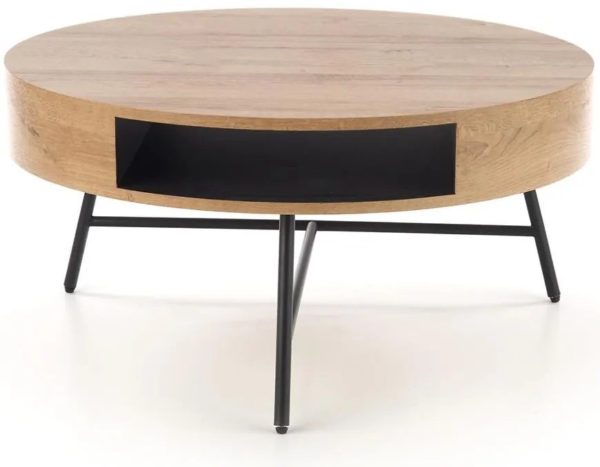 Konferenčný stolík Camila dub zlatý/čierna