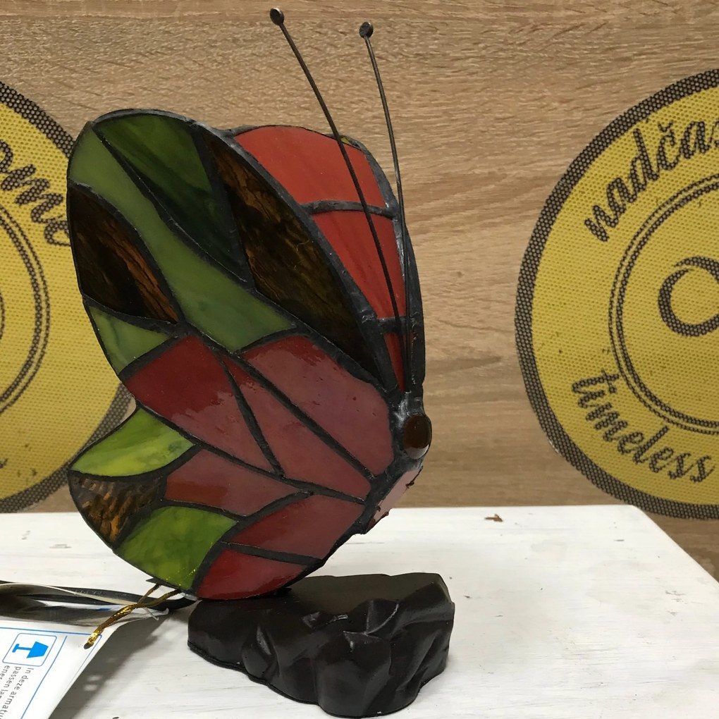 Dekoratívna lampa tiffany MOTÝĽ_R