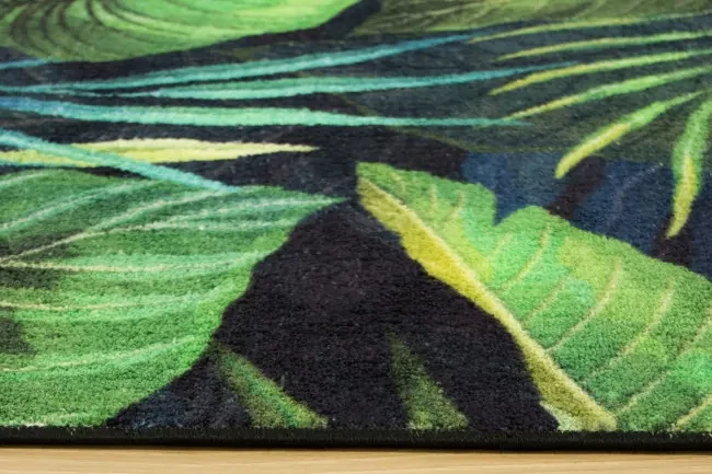 Koberec Palmové listy Monstera zelený