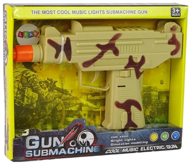 LEAN TOYS Vojenská pištoľ pre deti