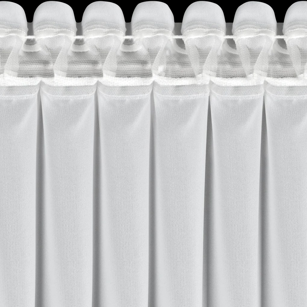 VIANOČNÁ ZÁCLONA NA PÁSKE FLAKE 350X160 CM BIELA
