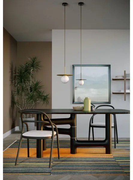 Redo 01-2727 - Luster na lanku PLATO 1xG9/10W/230V pr. 20 cm zlatá