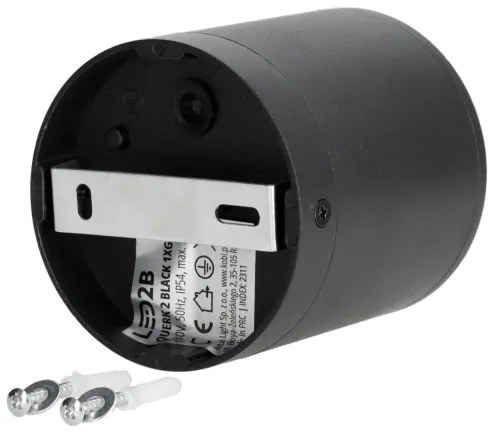 Vonkajšie bodové svietidlo 1xGU10/35W/230V IP54 guľatý čierna