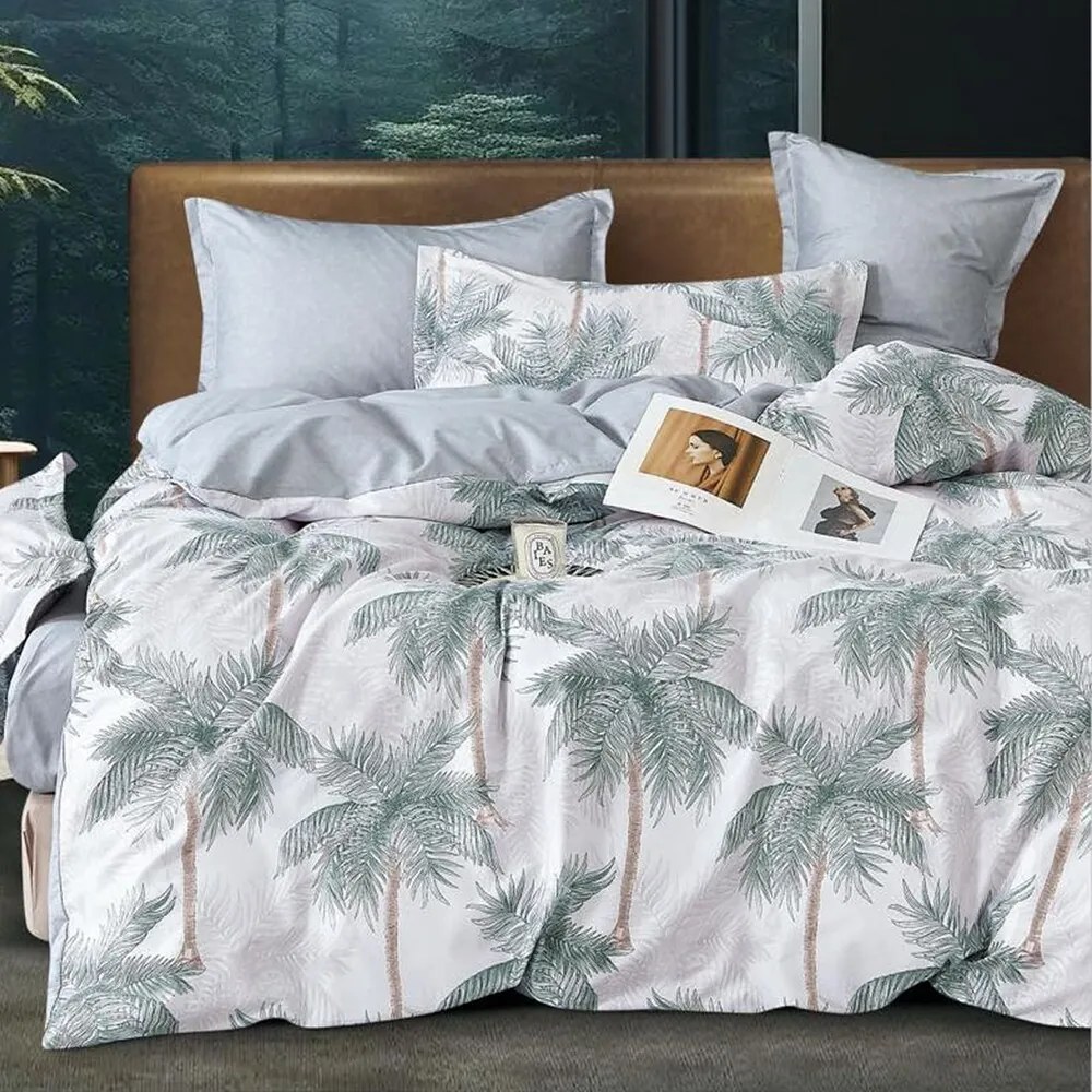 Obliečky Homa LIANA PALM 7-dielna sada 140x200 cm