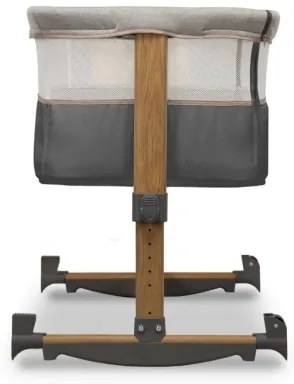 Lionelo - Detská postieľka 3v1 LEONIE šedá/čierna