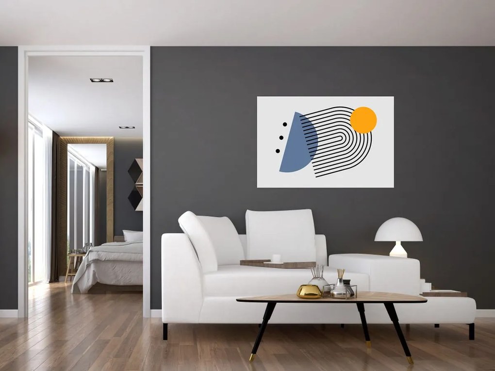 Obraz - Minimalistická abstrakcia N⁰2 (90x60 cm)