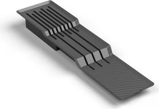 IN-DURO Držiak nožov, 10 priehradiek, plast antracit STRIPES - samostatne nepoužiteľný