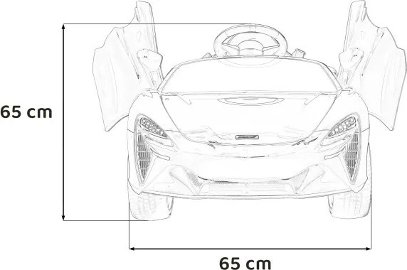 Detské elektrické autíčko McLaren Artura 4×4 modré