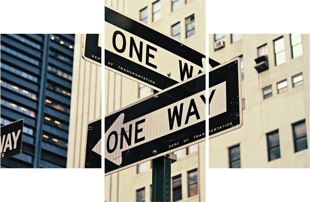 Obraz - New York ONE WAY (90x60 cm)