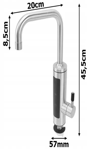 ELEKTRICKÝ PRIETOKOVÝ OHRIEVAČ VODY 3000W LCD