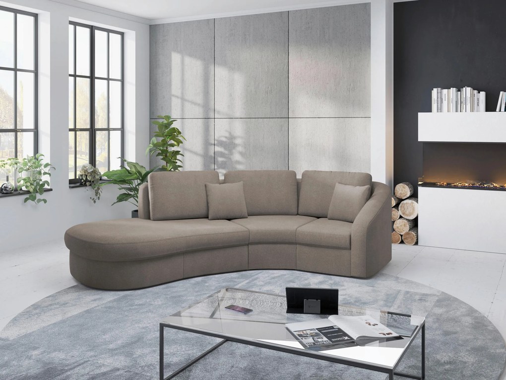 XXXLutz ROHOVÁ SEDAČKA, textil, hnedá Sit & More - Sedačky - 000144017416