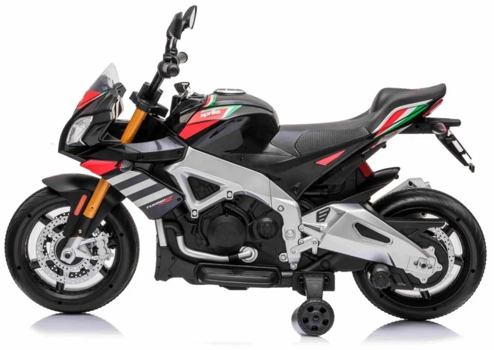 RAMIZ ELEKTRICKÁ MOTORKA - Aprilia Tuono V4 - ČERVENÁ - MOTOR - 2x35W, BATÉRIE - 1x12V7h - 2021