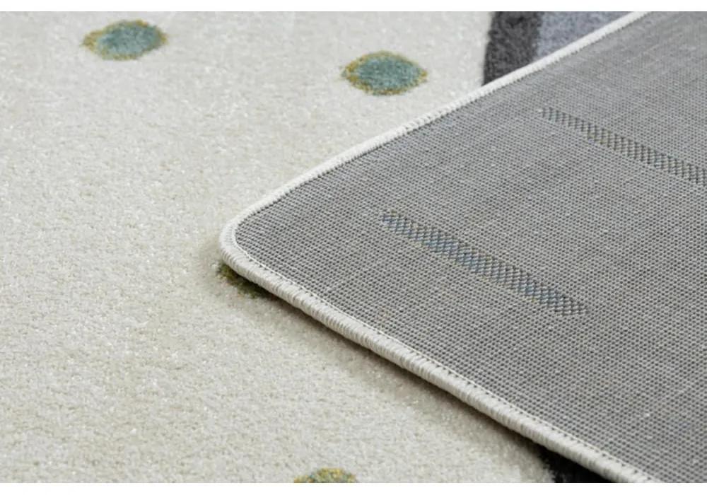 Detský kusový koberec Macko šedý 200x290cm