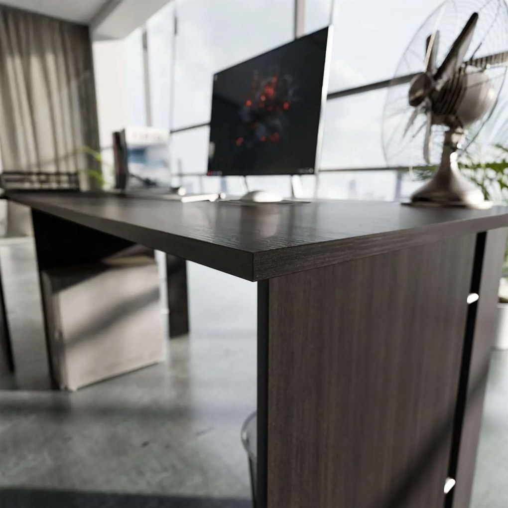 Rohový písací stôl RON wenge