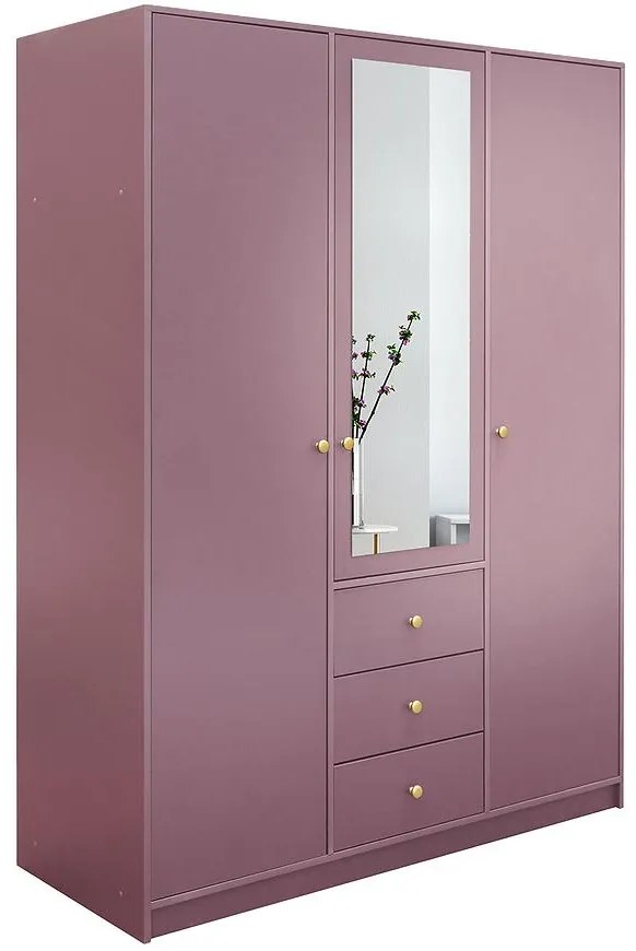 Skriňa Siena 2 D3 slivka / zrkadlo