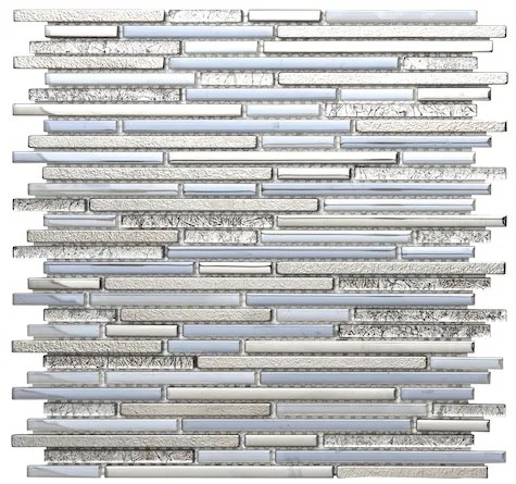 Sklenená mozaika Premium Mosaic platin 30x30 cm lesk MOSMIXPLATIN