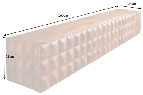 TV-skrinka 43351 Vulcano 160cm Drevo Mango  - Komfort-nábytok