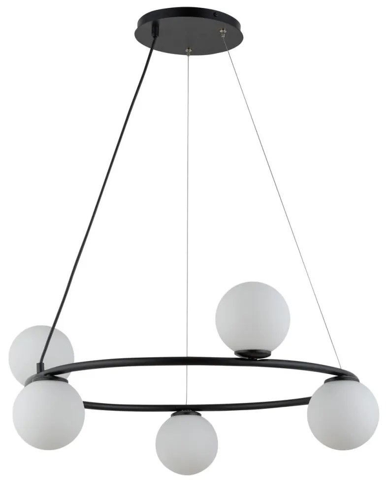 Luster na lanku GAMA 5xG9/12W/230V čierna