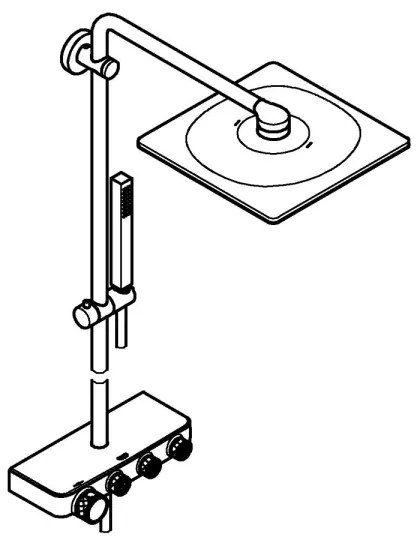 GROHE 26508000 - Sprchový systém EUPHORIA SMARTCONTROL 310 CUBE lesklý chróm