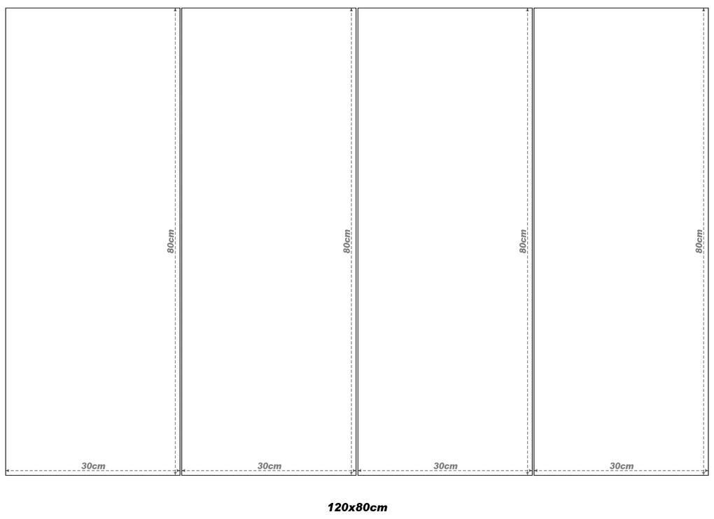 Gario 4 dielny fotoobraz na plátne Rozmery: 100 x 70 cm