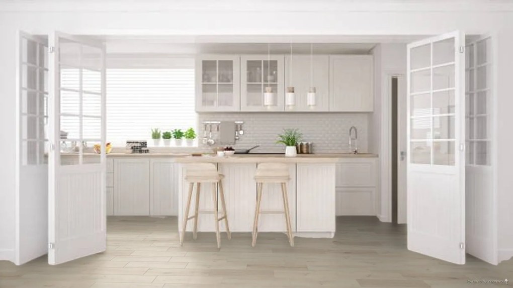 Oneflor, Vinylová podlaha lepená ECO 55 057 Prestige Oak White, 1219,2 x 184,1 mm