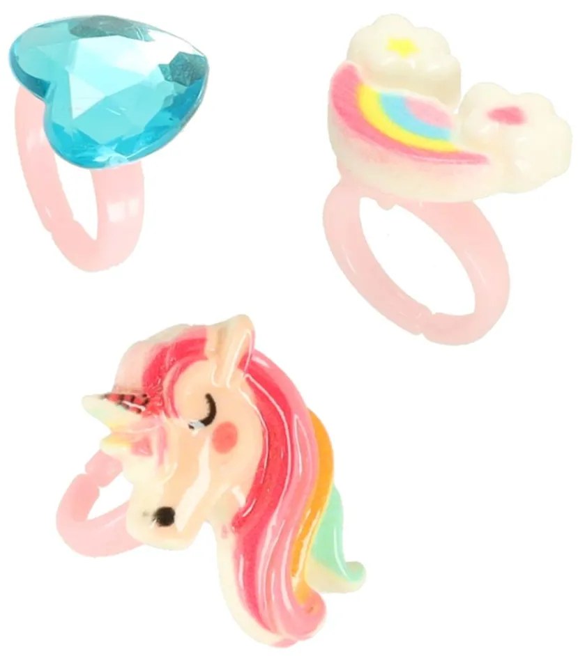 KIK Detská make-up sada Jednorožec 21 ks – pastelová kozmetika v taštičke