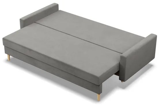 Trojmiestna rozkladacia sedačka BLANK Elegant svetlosivá