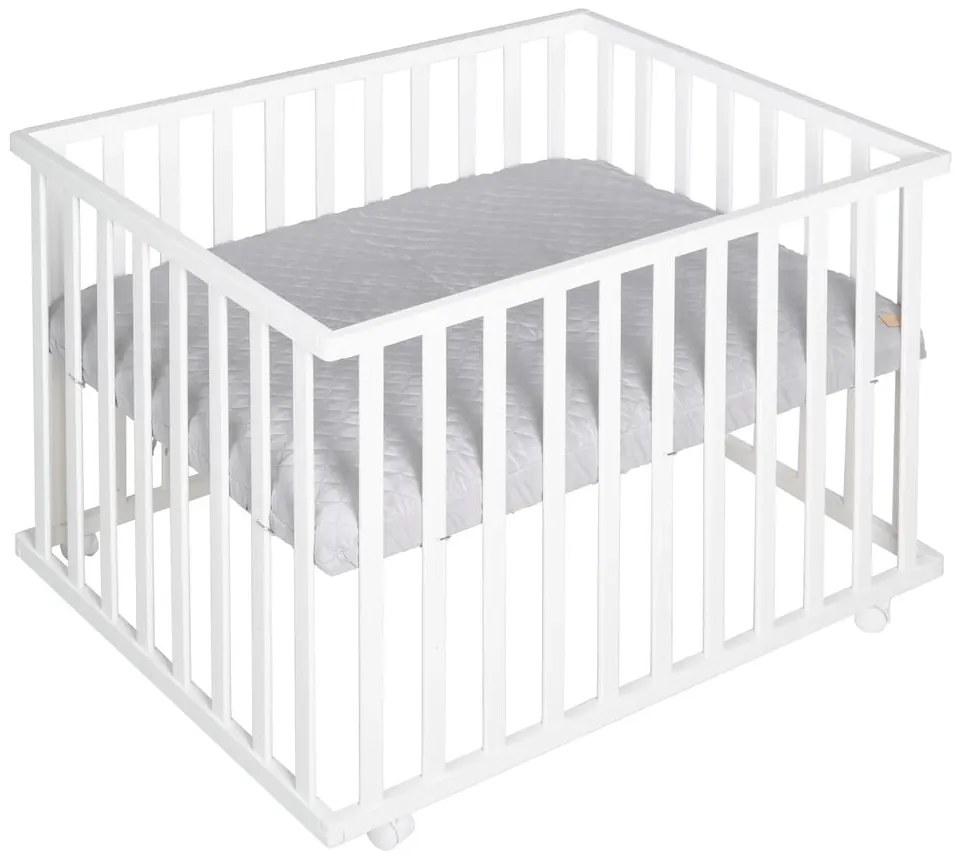 Biela detská ohrádka 100x75 cm Roba style – Roba