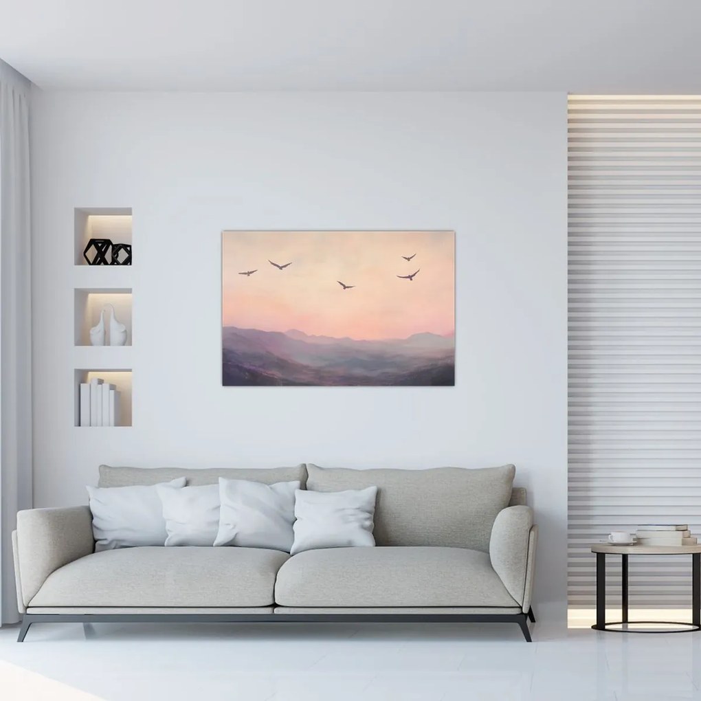 Obraz - Hejno vtákov II. (90x60 cm)