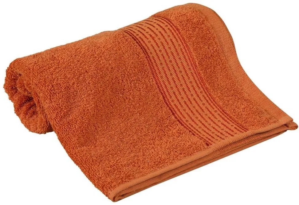 Froté uterák 50x100cm prúžok 450g terra