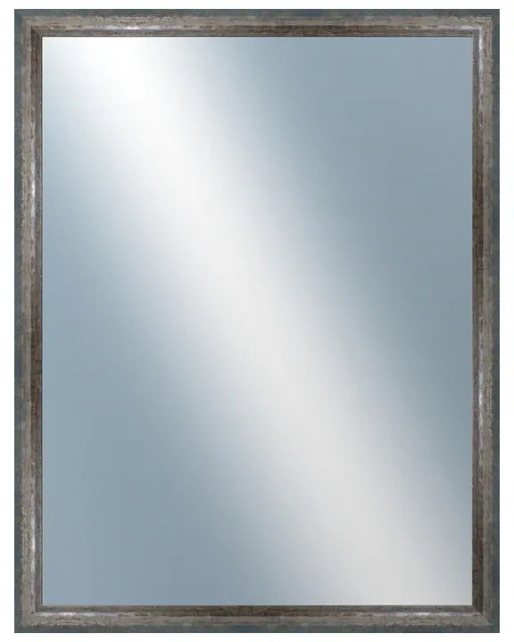 DANTIK - Zrkadlo v rámu, rozmer s rámom 70x90 cm z lišty NEVIS modrá (3052)