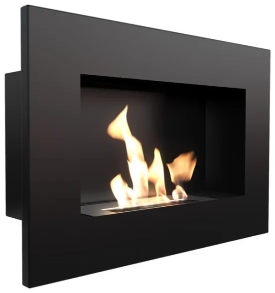 Kratki DELTA/CZARNY/TUV - Vstavaný BIO krb DELTA 40x60 cm 2kW čierna