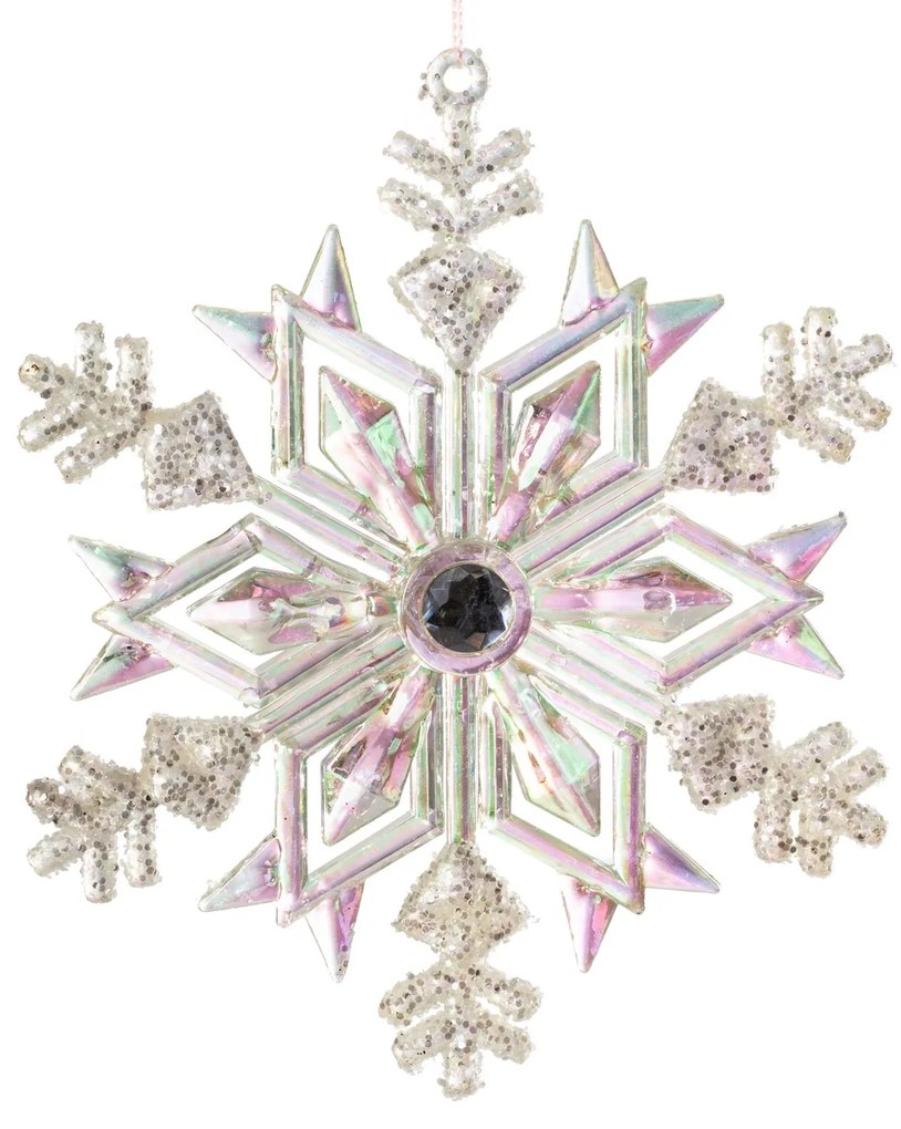 VIANOČNÁ DEKORÁCIA CHROME SADA 6KS 15 CM VIACFAREBNÁ