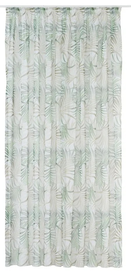 Zeleno-béžová záclona 300x260 cm Palmas – Mendola Fabrics
