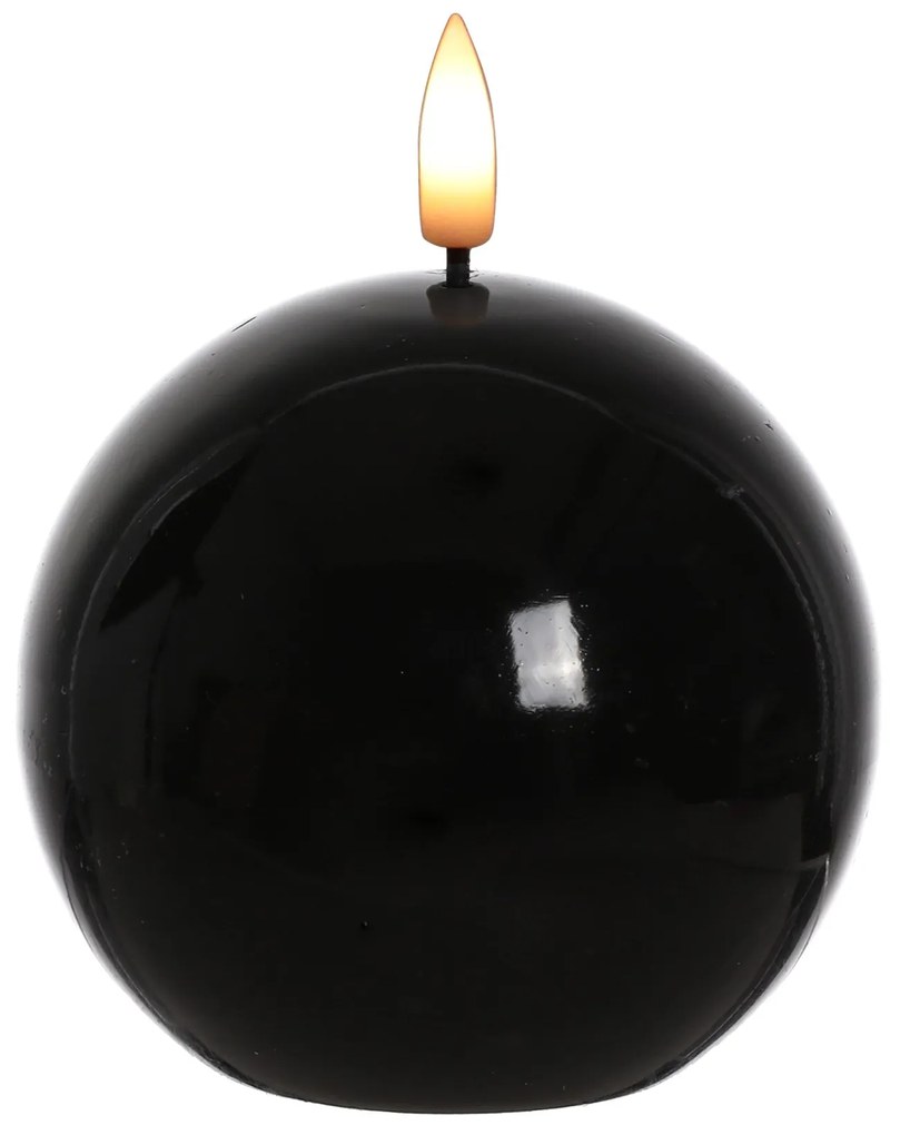 LED svíčka IDALIA BEAD 11 cm černá