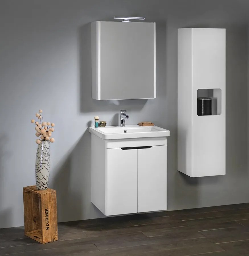 Sapho Sapho, Kúpeľňový set ELLA 60, 2x dvere, biela, KSET-074