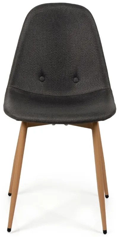 Noela Látková jedálenská stolička MARIE tmavo šedá