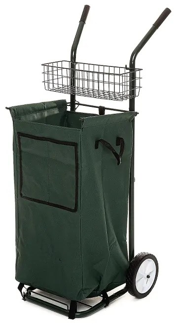 Multifunkčný prepravný rudl BestBerg / zberné vrece 70 l / kapacita 30 kg / oceľ/PE / zelená